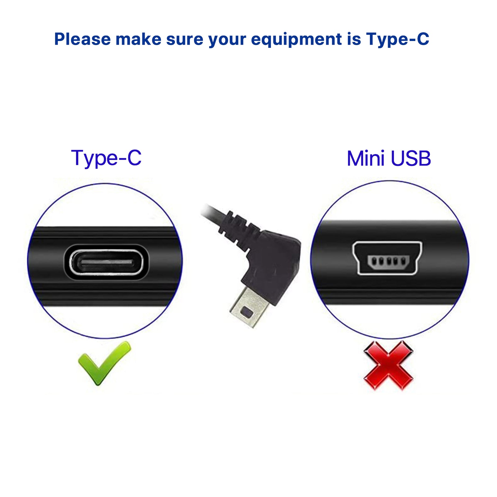 GKU Dash Cam 3m Cineál-C Hardwire Kit